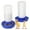 Blue, variant on Chicken Feeder and Waterer Set Automatic Baby Chick Starter Kit with 1L Feeder and 1L Chick Waterer no Waste Poultry Coop Accessories Supplies for Chicks, Quail, and Ducks (Blue)