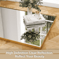 thumbnail image 3 of SEETHRUGLIMMER 64"x 21.25" Rectangle Full Length Mirror Metal Frame Floor Mirror with Stand, Gold, 3 of 7