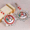 thumbnail image 5 of Colgantes de Árbol de Navidad Suyoo Copo de Nieve de Madera 3 Capas, 5 of 5