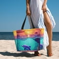 thumbnail image 6 of Xecao Hawaiian Island Dolphin for versatile beach bag for women includes zipper pockets and waterproof material, ideal for vacations and adventures., 6 of 7
