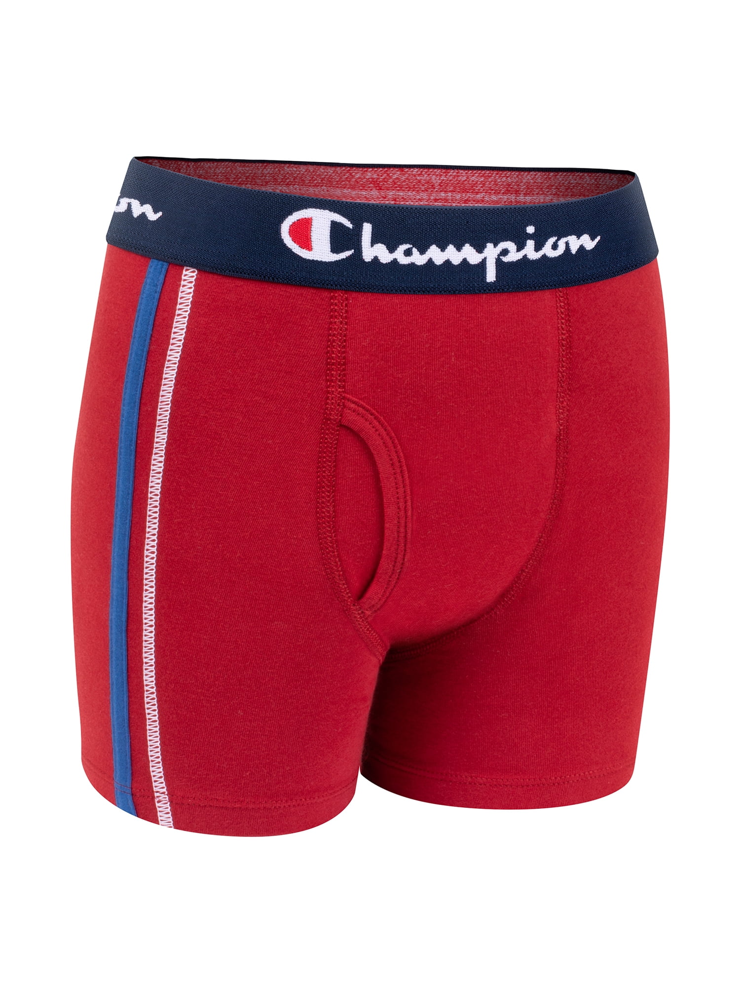 Champion Boys' Cotton Stretch Boxer Briefs 4 Pack, Sizes S-XL