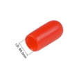 thumbnail image 3 of 80pcs 5.5mm Round Red Vinyl End Cap Screw Thread Protectors Rubber Cover Caps, 3 of 4