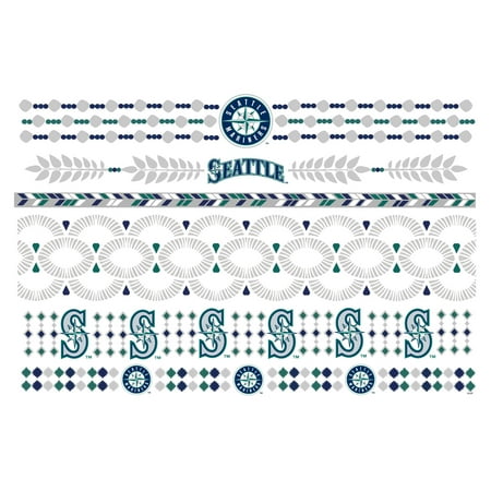 Seattle Mariners Metallic Fashion Tattoos - No Size