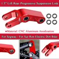 thumbnail image 1 of ALLTIMES 1.5" Lift Rear Progressive Suspension Link for Segway for Sur Ron Electric Dirt Bike, Red CNC Aluminum Anodization, 1 of 13
