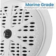 thumbnail image 4 of 4 Inch Dual Marine Speakers - Waterproof and Weather Resistant Outdoor Audio Stereo Sound System with Polypropylene Cone, Cloth Surround and Low Profile Design - 1 Pair - PLMR41W (White), 4 of 5