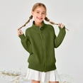thumbnail image 2 of Gyujnb Classic Solid Color Zip Front Cardigan Sweater Jacket for Girls and Boys Knit Outerwear for Children,Size:2-3 Years, 2 of 7