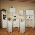 thumbnail image 5 of RiverRidge Ashland 1-Door Slim Bathroom Storage Cabinet with Drawer and Shelves - White, 5 of 16