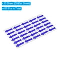 thumbnail image 3 of Small Arrow Sticker Label 1.2x0.5", 450 Pcs Adhesive Color Coding Decal, Blue, 3 of 6