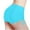 Sky Blue, variant on Alkepwun Women's High Waisted Swim Shorts Ruched Side Tie Boy Shorts Swimwear Bating Suit Shorts Swimsuit Bottoms