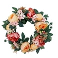 thumbnail image 3 of Guirnalda de flores artificiales Simulación de puerta de oficina en casa Decoración floral Colgante Guirnalda de flores falsas, Naranja Amarillo Rosa Vogacara HA9080-02B, 3 of 6