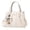 White, variant on ibiyuan Messenger Bag For Women Classic European Style Medium Size Shoulder Handbag for Ladies, Versatile Daily Commute Purse Big Sister Gift