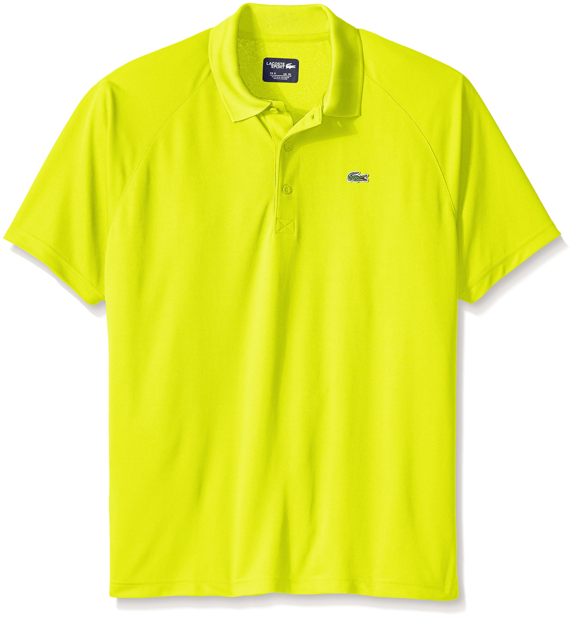 Lacoste Sport NEW Neon Yellow Mens Size 