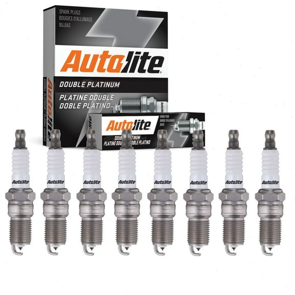 8 pc Autolite Double Platinum Spark Plugs compatible with Ford Mustang 5.4L V8 2003-2012