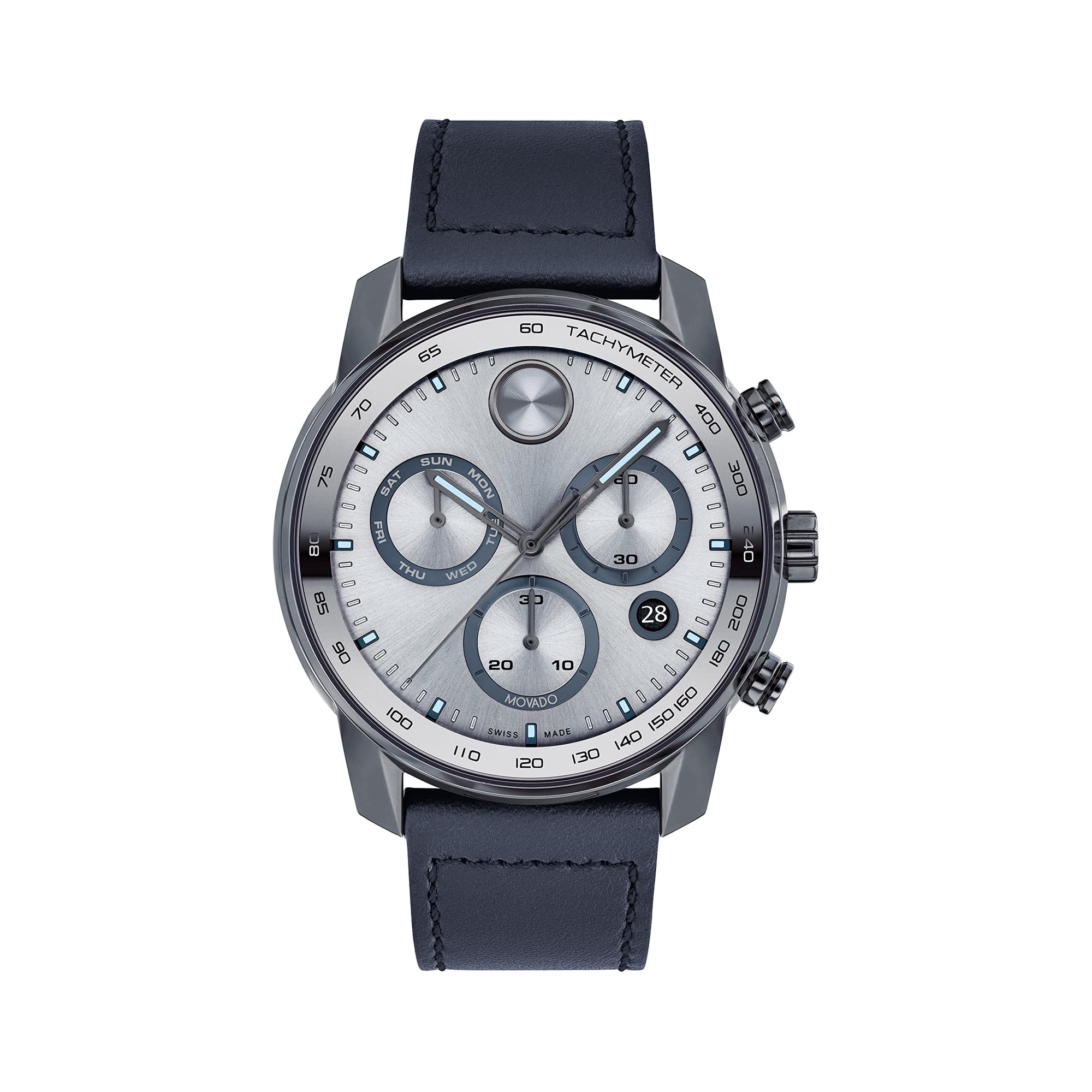 Movado Bold Verso Men's Grey ION Stainless Chronograph Quartz Watch 3600909