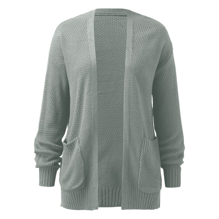 Baycosin Cardigan Sweaters for Women Long Batwing Sleeve Open Front Knit  Cardigan