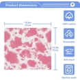 thumbnail image 5 of SKYSONIC Cow Washcloths Set of 6, Highly Absorbent Soft Cotton Fingertip Towels for Bathroom, Kitchen, Gym, Spa, Home Decor 12 x 12 Inch, 5 of 7