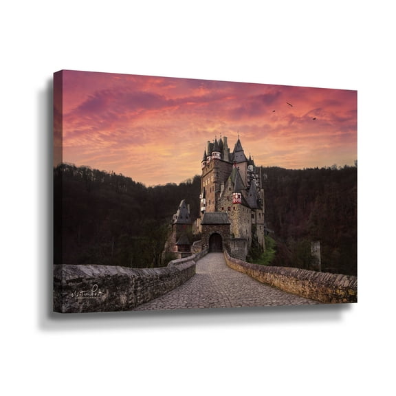 Artwall Burg Eltz, Gallery Wrapped Canvas by Martin Podt