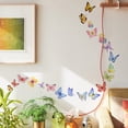 thumbnail image 4 of Pegatinas de pared de mariposas de acuarela fresca, calcomanías de fondo para sala de estar y dormitorio, habitación de niños, 4 of 5