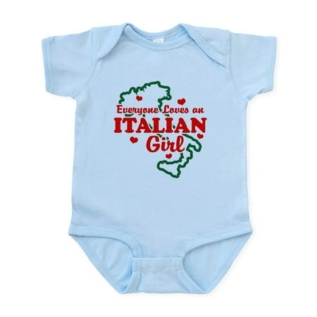 

CafePress - Everyone Loves An Italian Girl Infant Bodysuit - Baby Light Bodysuit Size Newborn - 24 Months