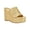 Gold, variant on Womens Yenisa Woven Slip On Mule Sandals