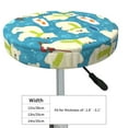 thumbnail image 4 of Picia Cute Polar Bear Fishing Pattern Round Stool Covers Comfy Seat Covers Stretch Removable Washable Chair Slipcover Round Bar Chair Cushion Cover-12 inch, 4 of 7
