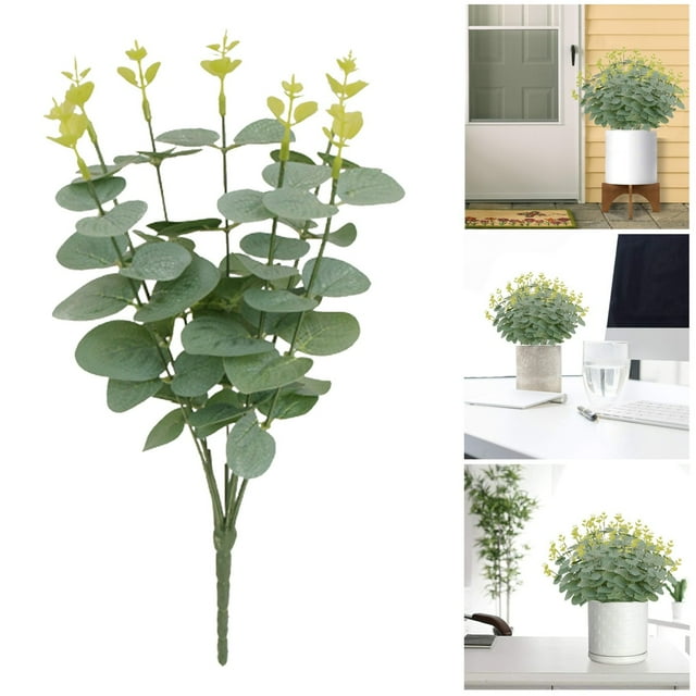 10 piezas de hojas decorativas para el hogar, el jardín, el exterior y el interior. Hojas falsas para decoración del hogar y accesorios fotográficos.