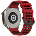 thumbnail image 4 of 22mm Smart Sports Watch Two-Color Silicone Replacement Strap, Breathable, Lightweight, Sweat & Water Resistant, Versatile for Various Occasions, 4 of 5
