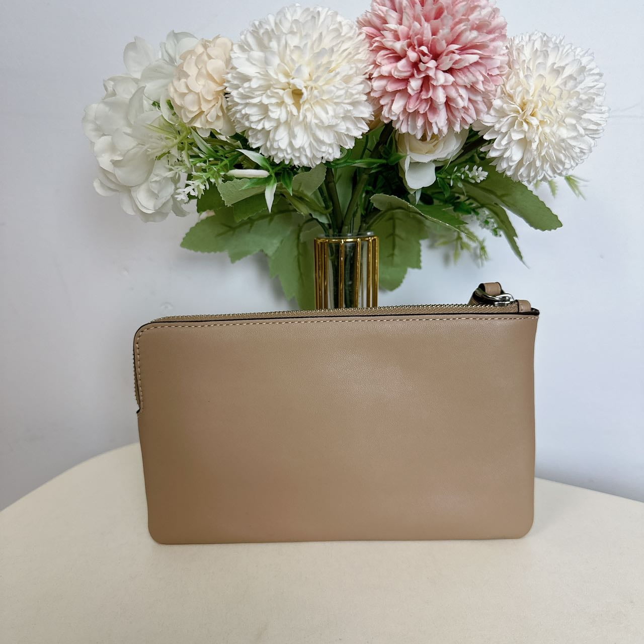 Coach CR392 Large Corner Zip Wristlet IN Taupe - Walmart.com