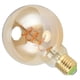 thumbnail image 4 of Bombilla LED regulable de filamento flexible, espiral simple, retro, E27, 4 W, luz cálida, dorada, 4 of 14