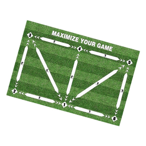 Tapete de entrenamiento de fútbol para niños, manta de entrenamiento, tapete de entrenamiento para principiantes, tapete de entrenamiento de fútbol 40 cm x 60 cm