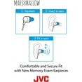 JVC HAFX38MB Marshmallow InnerEar Headphones with Microphone (Black