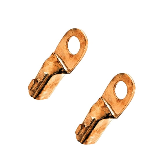 Hammer-On Cable Lugs Heavy Wall Cast Copper Stud Hole 17/32? for AWG 1/0- 2/0 (50 - 70 mm2) Cable 600 Amp, 2 Pack