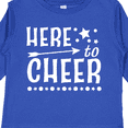 thumbnail image 4 of Inktastic Here to Cheer Cheerleading with Arrow and Stars Boys or Girls Long Sleeve Toddler T-Shirt, 4 of 5