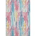 thumbnail image 2 of Addison Rugs Mayfield Premium Machine Washable Transitional Stripes White Rectangle Rug, 10' X 14' Machine Washable Transitional Stripes White Oversized Sherpa Throw Blanket, 2 of 7