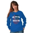 thumbnail image 4 of One Nation Under God Blessed USA Flag Sweatshirt for Men or Women Brisco Brands S, 4 of 6