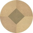 thumbnail image 1 of Ahgly Company Tapis Rond Lavable en Machine Intérieur Transitionnel Bronze Brun, 6 Pieds Rond, 1 of 7