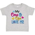 thumbnail image 3 of Inktastic My Oma and Opa Love Me with Hearts Boys or Girls Baby T-Shirt, 3 of 5