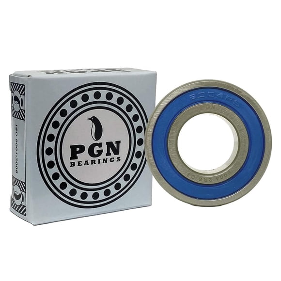 PGN (4 Pack) 6004-2RS Roulement - Roulement à Billes Étanche en Acier Chromé Lubrifié - 20x42x12mm Bearings avec Joint en Caoutchouc et Support à Haut Régime