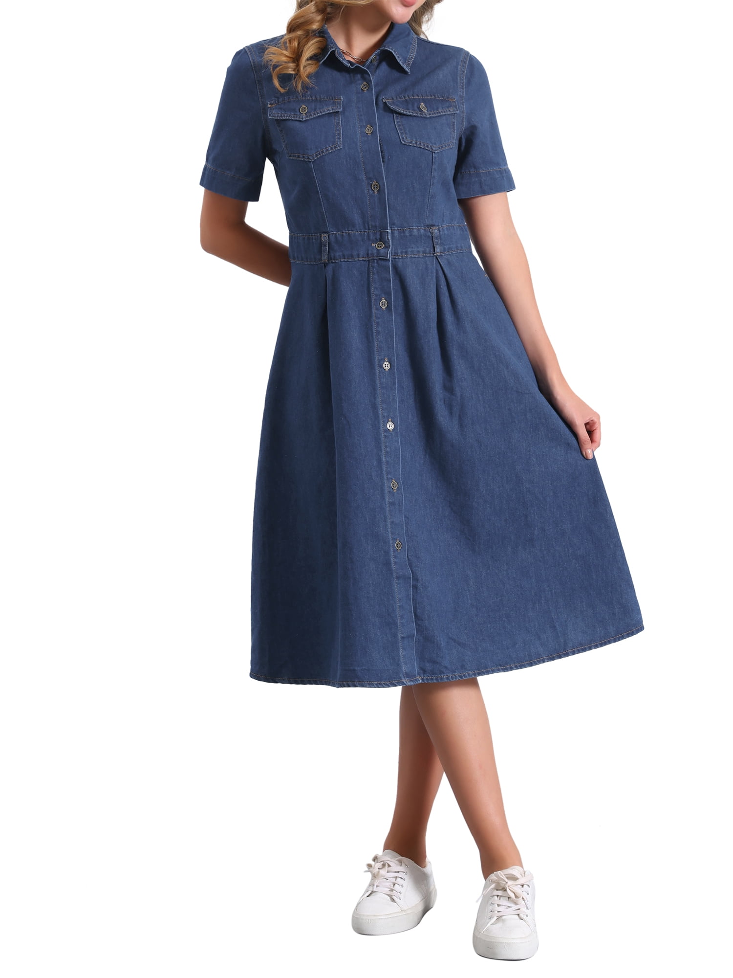 ted baker denim shirt dress Petal and Pup Women's Fleming Shirt Mini Dress