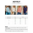 thumbnail image 5 of Asyoly Women's Lace V-Neck Blouse Casual Sleeveless Shirt Elegant Tanks Tops, 5 of 5
