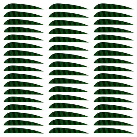 Uxcell Arrow Vanes Arrow Fletching 4 Water Drop Shape Turkey Feathers for Hunting DIY Shooting(Dark Green Pack of 50)