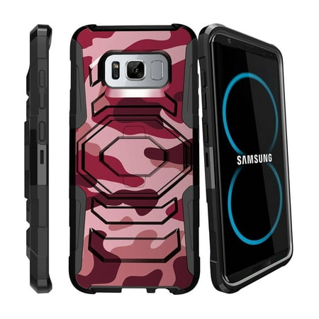 Case for Samsung Galaxy S8 | S8 Galaxy Hybrid Case [ Armor Reloaded ] Heavy Duty Case with Belt Clip & Kickstand Camo (Samsung Galaxy S8 Best Games)