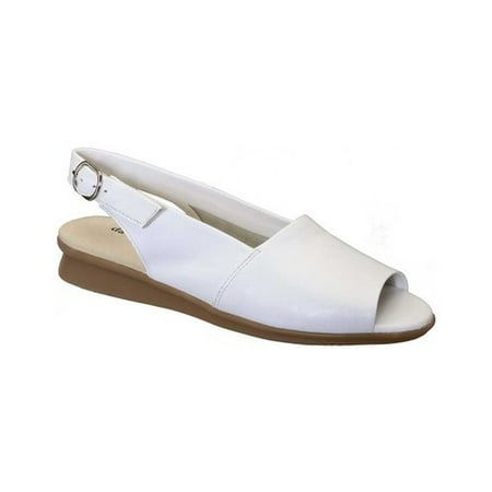 White Slingback Pumps - Women's Norma Open Toe Slingback