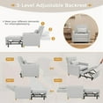 thumbnail image 6 of YODOLLA 31.5'' 3-in-1 Sleeper Sofa Bed Chair,Pull Out Couch for Living Room,Lounge Chair Indoor in Light Gray, 6 of 8