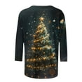 thumbnail image 4 of miqiqism Great discounts！Glitter Xmas Tree Shirt for Women Casual Long Sleeve Blouses Round Neck Lightweight Pullover Tops Christmas Holliday,Xmas Tree#01_Multicolor,X-Large, 4 of 5
