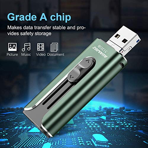 Take More Photos & Videos Red Mobile Phone External Expandable Memory Storage Drive EATOP Memory Drive 512GB Photo Stick Compatible with Mobile Phone & Computers USB3.0 Flash Drives 512GB 