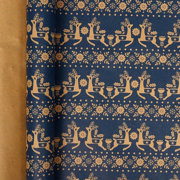 Christmas Gift Wrapping Paper Santa Claus Snowman Xmas Tree Pattern Bouquet Packaging Paper New Year Party Decoration Paper