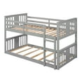 thumbnail image 6 of Gray Twin Over Twin Bunk Bed with Ladder, 6 of 8