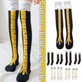 thumbnail image 4 of Creative Chicken Feet Socks - Funny Thigh High Stockings for Cosplay & Sports, 4 of 8