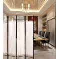 thumbnail image 4 of Legacy Decor 4-Panel Room Divider Privacy Screen - Home Office, Fabric, Metal, White, 4 of 4